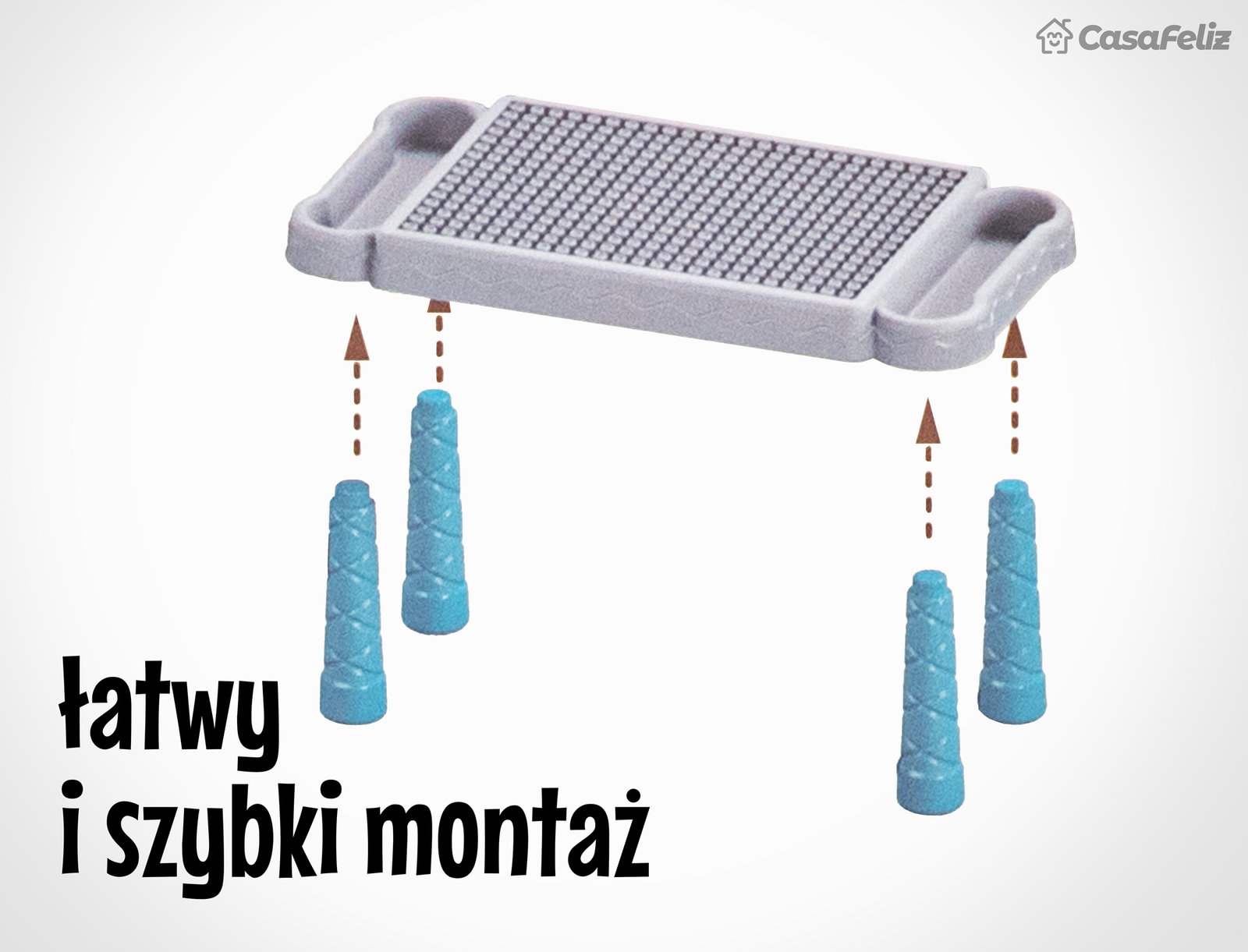Stół z klockami 140 elementów C2704-13 - obrazek 8